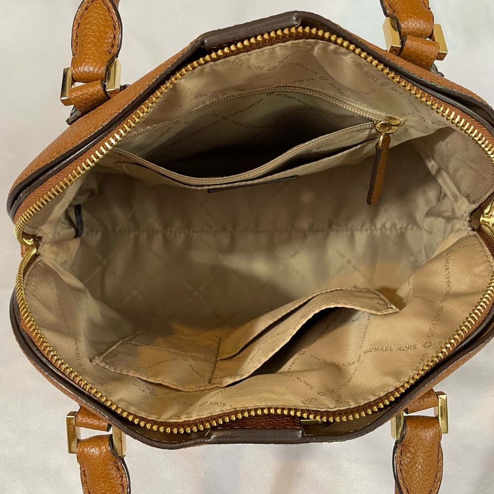 Michael Kors Tan Leather Satchel - Picture 9 of 13
